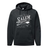 Salem Broom Company Est 1692 Halloween Performance Fleece Hoodie