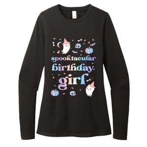 Spooktacular Birthday Cute Ghost Halloween Party Retro Gift Womens CVC Long Sleeve Shirt