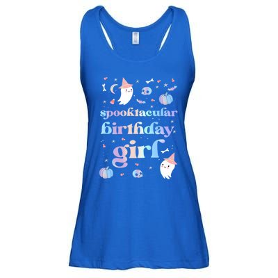 Spooktacular Birthday Cute Ghost Halloween Party Retro Gift Ladies Essential Flowy Tank