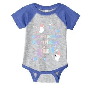 Spooktacular Birthday Cute Ghost Halloween Party Retro Gift Infant Baby Jersey Bodysuit