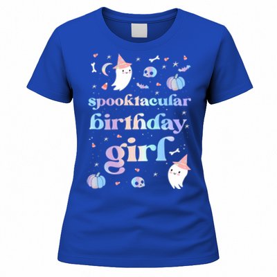 Spooktacular Birthday Cute Ghost Halloween Party Retro Gift Women's T-Shirt