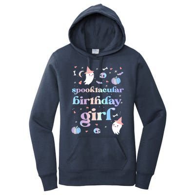 Spooktacular Birthday Cute Ghost Halloween Party Retro Gift Women's Pullover Hoodie