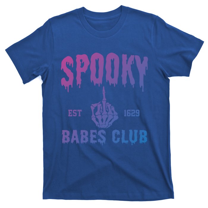 Spooky Babes Club Halloween Salem Witchy Spooky Season Gift T-Shirt