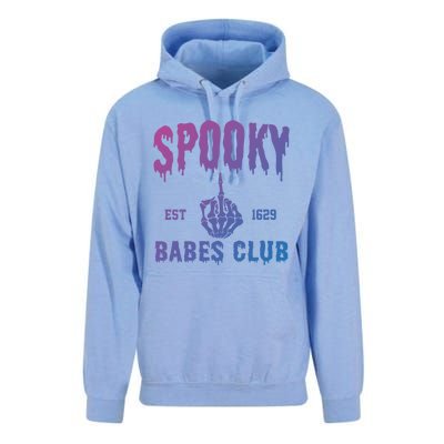 Spooky Babes Club Halloween Salem Witchy Spooky Season Gift Unisex Surf Hoodie