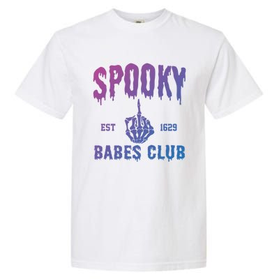 Spooky Babes Club Halloween Salem Witchy Spooky Season Gift Garment-Dyed Heavyweight T-Shirt