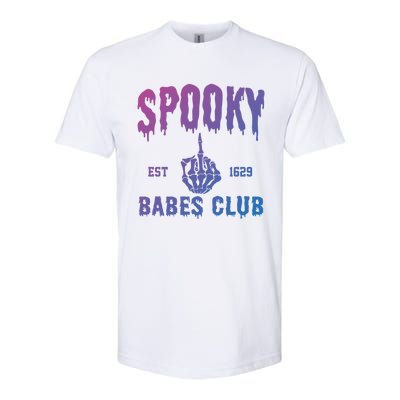 Spooky Babes Club Halloween Salem Witchy Spooky Season Gift Softstyle® CVC T-Shirt