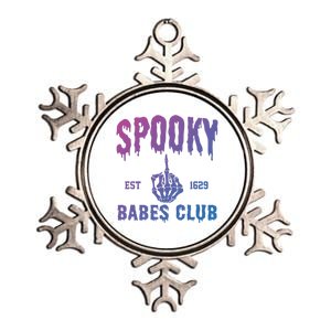 Spooky Babes Club Halloween Salem Witchy Spooky Season Gift Metallic Star Ornament