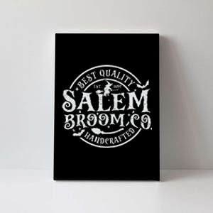 Salem Broom Company Est 1692 Halloween Classic Funny Witch Canvas