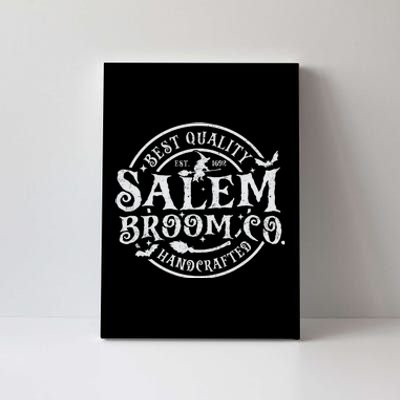 Salem Broom Company Est 1692 Halloween Classic Funny Witch Canvas