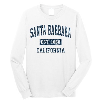 Santa Barbara California Ca Vintage Sports Long Sleeve Shirt
