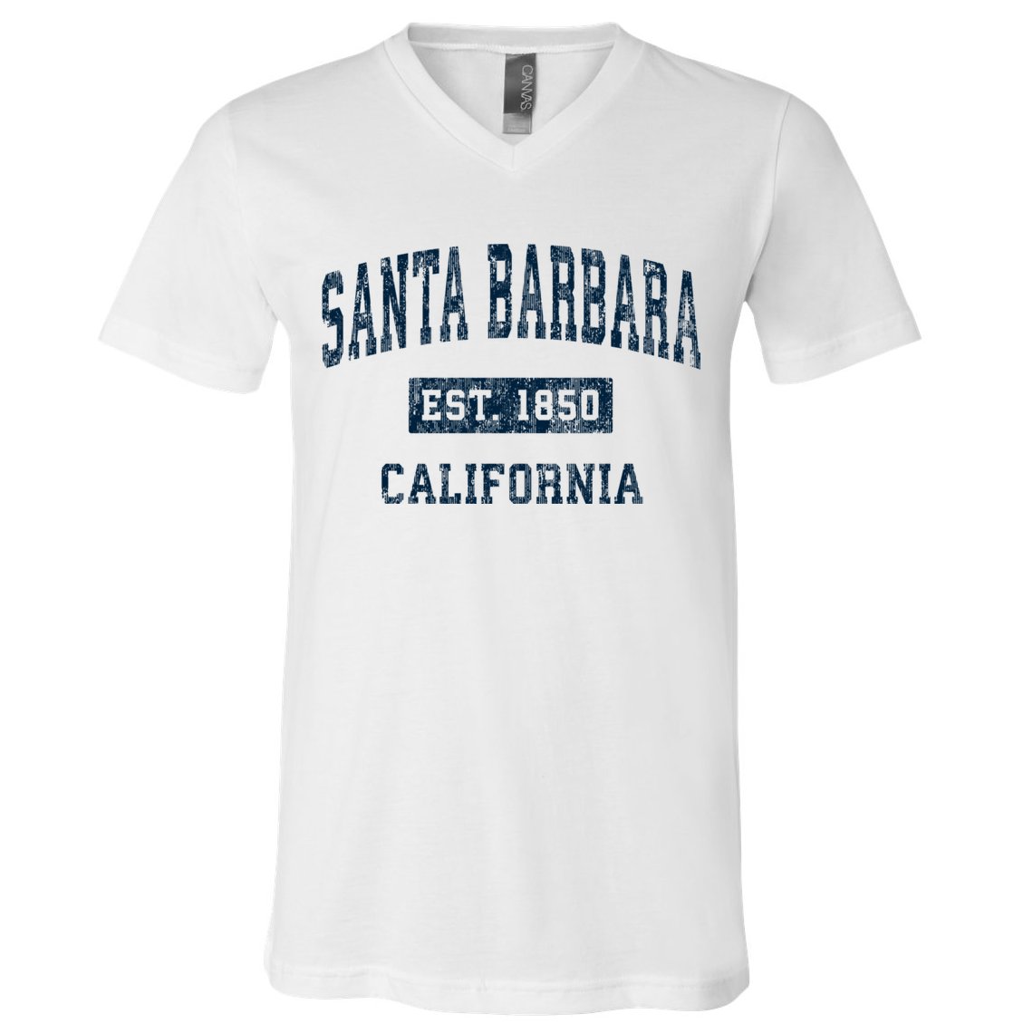 Santa Barbara California Ca Vintage Sports V-Neck T-Shirt