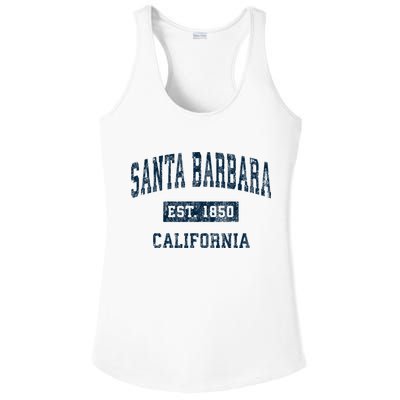 Santa Barbara California Ca Vintage Sports Ladies PosiCharge Competitor Racerback Tank