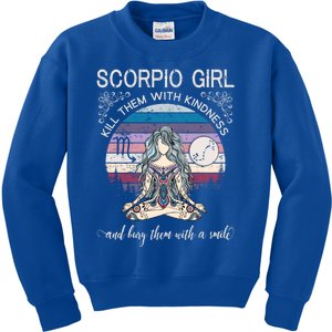 Scorpio Birthday Cute Gift November Gift Kids Sweatshirt