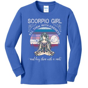 Scorpio Birthday Cute Gift November Gift Kids Long Sleeve Shirt