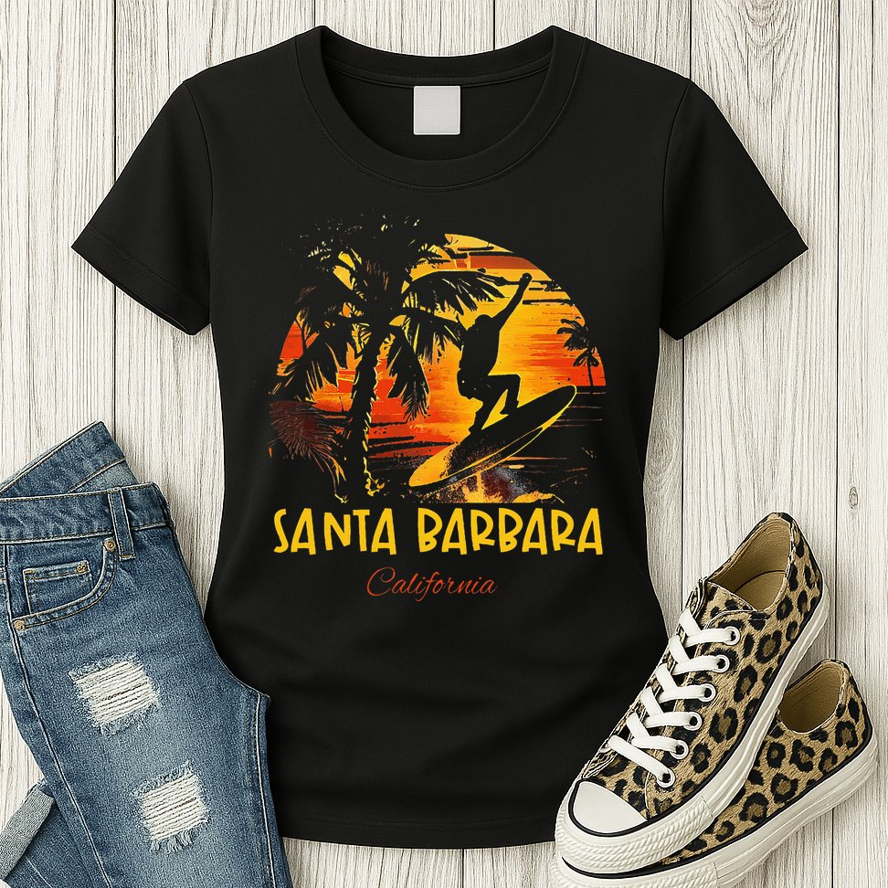 Santa Barbara California Womens T-Shirt