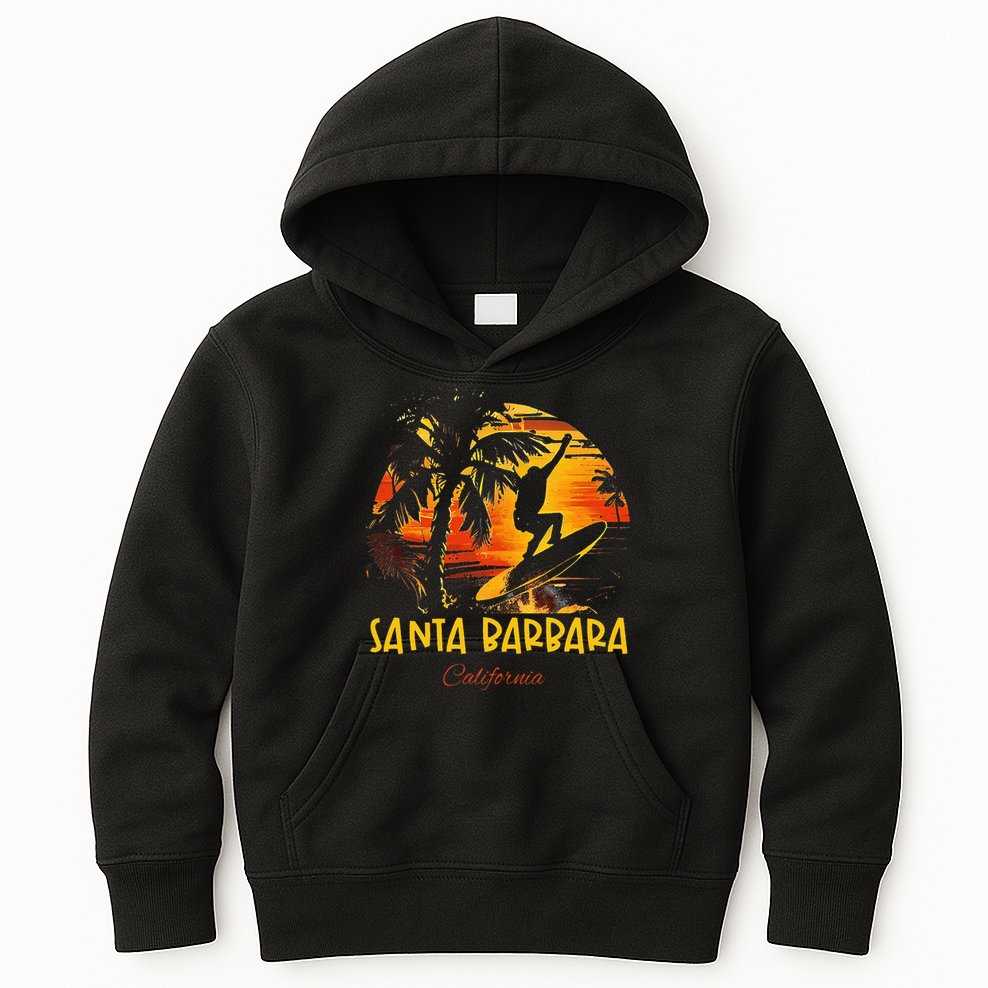 Santa Barbara California Kids Hoodie