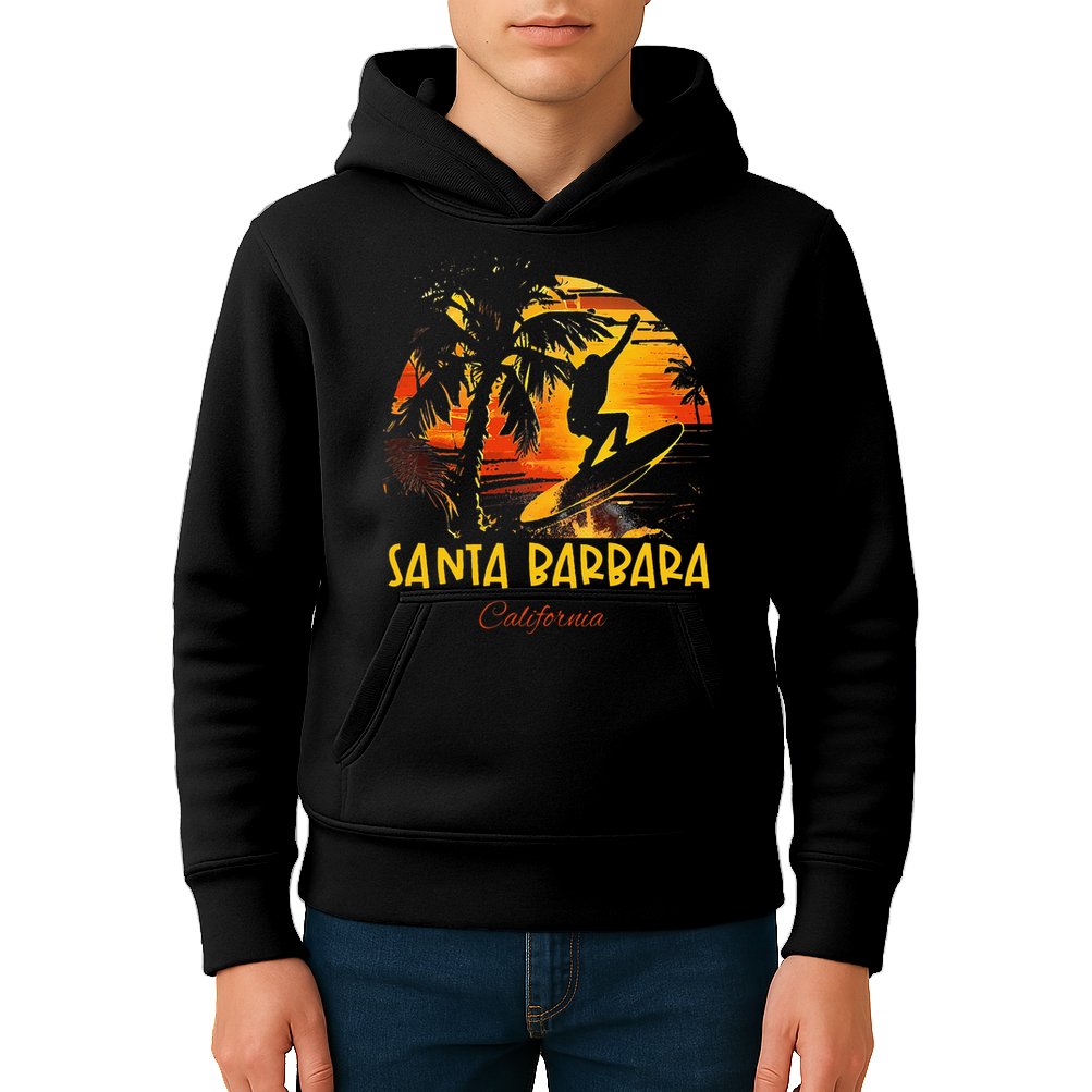 Santa Barbara California Kids Hoodie