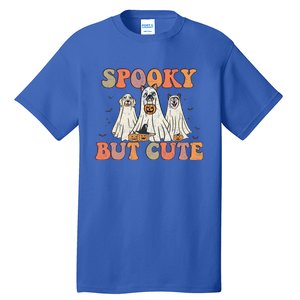 Spooky But Cute Ghost Dog Boo Pumpkin Candy Groovy Halloween Gift Tall T-Shirt