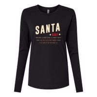 Santa Baby Christmas Song Lyrics Eartha Kitt Womens Cotton Relaxed Long Sleeve T-Shirt