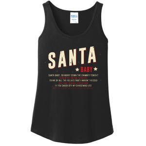 Santa Baby Christmas Song Lyrics Eartha Kitt Ladies Essential Tank