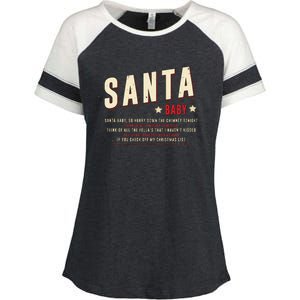 Santa Baby Christmas Song Lyrics Eartha Kitt Enza Ladies Jersey Colorblock Tee