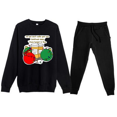 Store Bought Christmas Cheer Premium Crewneck Sweatsuit Set