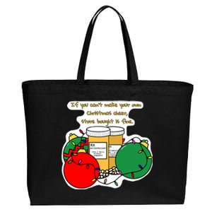 Store Bought Christmas Cheer Cotton Canvas Jumbo Tote