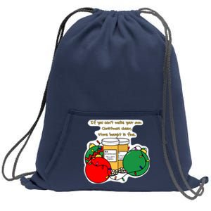 Store Bought Christmas Cheer Sweatshirt Cinch Pack Bag