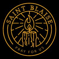 St Blaise Candle Catholic Saint Flat Bill Trucker Hat