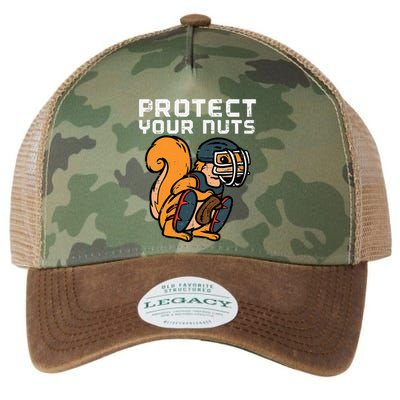 Squirrel Baseball Catcher Protect Your Nuts Legacy Tie Dye Trucker Hat