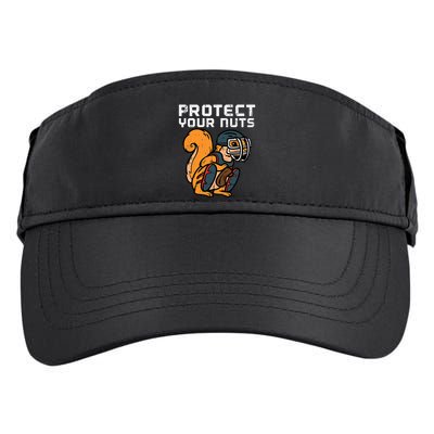 Squirrel Baseball Catcher Protect Your Nuts Adult Drive Performance Visor
