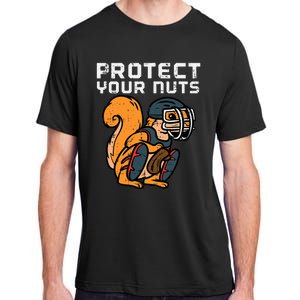 Squirrel Baseball Catcher Protect Your Nuts Adult ChromaSoft Performance T-Shirt