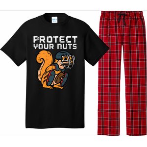 Squirrel Baseball Catcher Protect Your Nuts Pajama Set