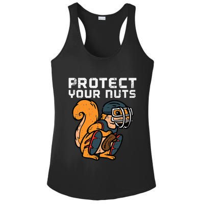 Squirrel Baseball Catcher Protect Your Nuts Ladies PosiCharge Competitor Racerback Tank