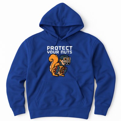 Squirrel Baseball Catcher Protect Your Nuts Hoodie