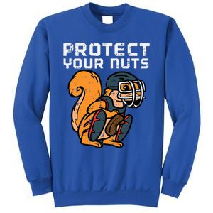 Squirrel Baseball Catcher Protect Your Nuts Sweatshirt