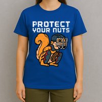 Squirrel Baseball Catcher Protect Your Nuts T-Shirt