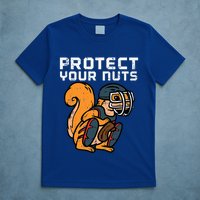 Squirrel Baseball Catcher Protect Your Nuts T-Shirt