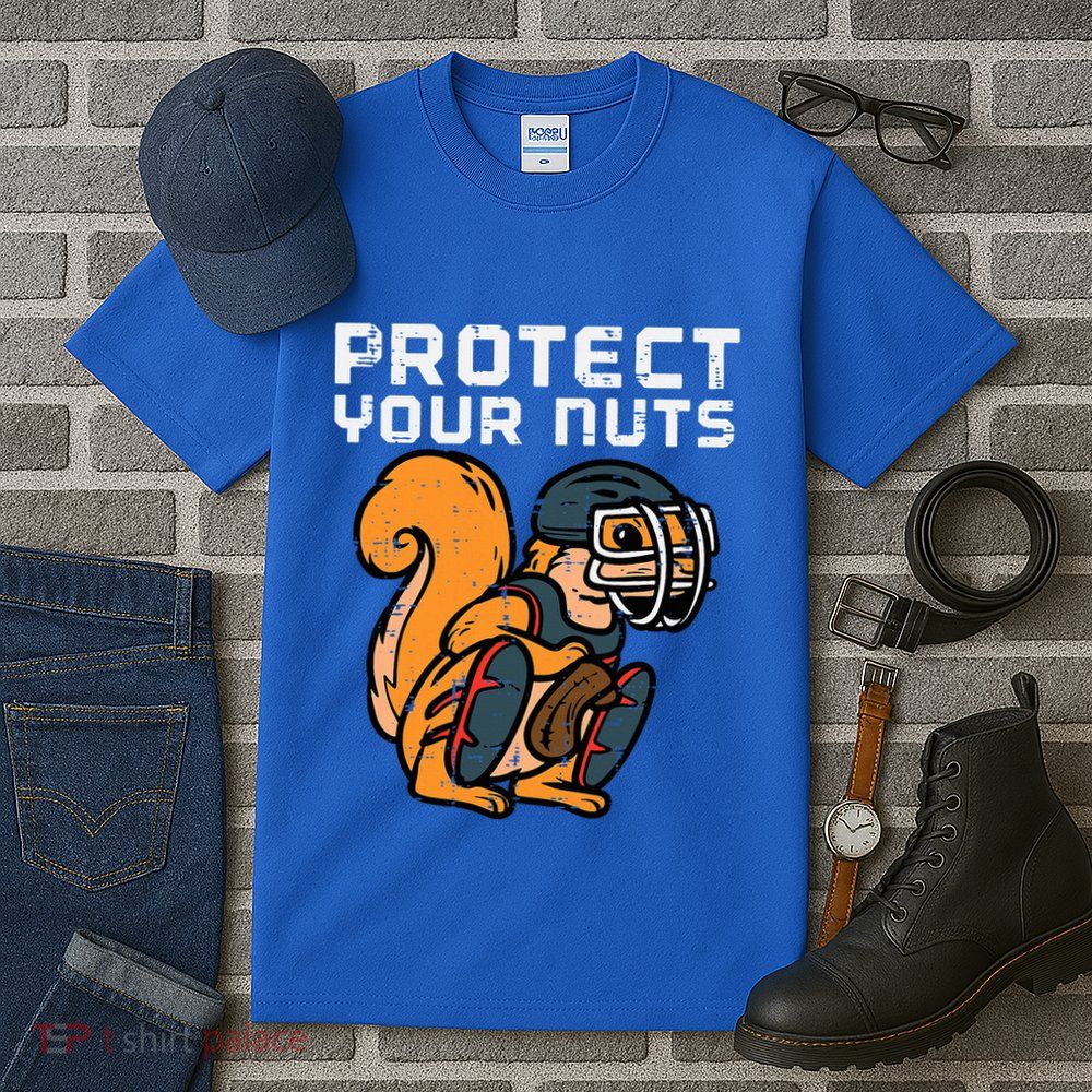 Squirrel Baseball Catcher Protect Your Nuts Tall T-Shirt