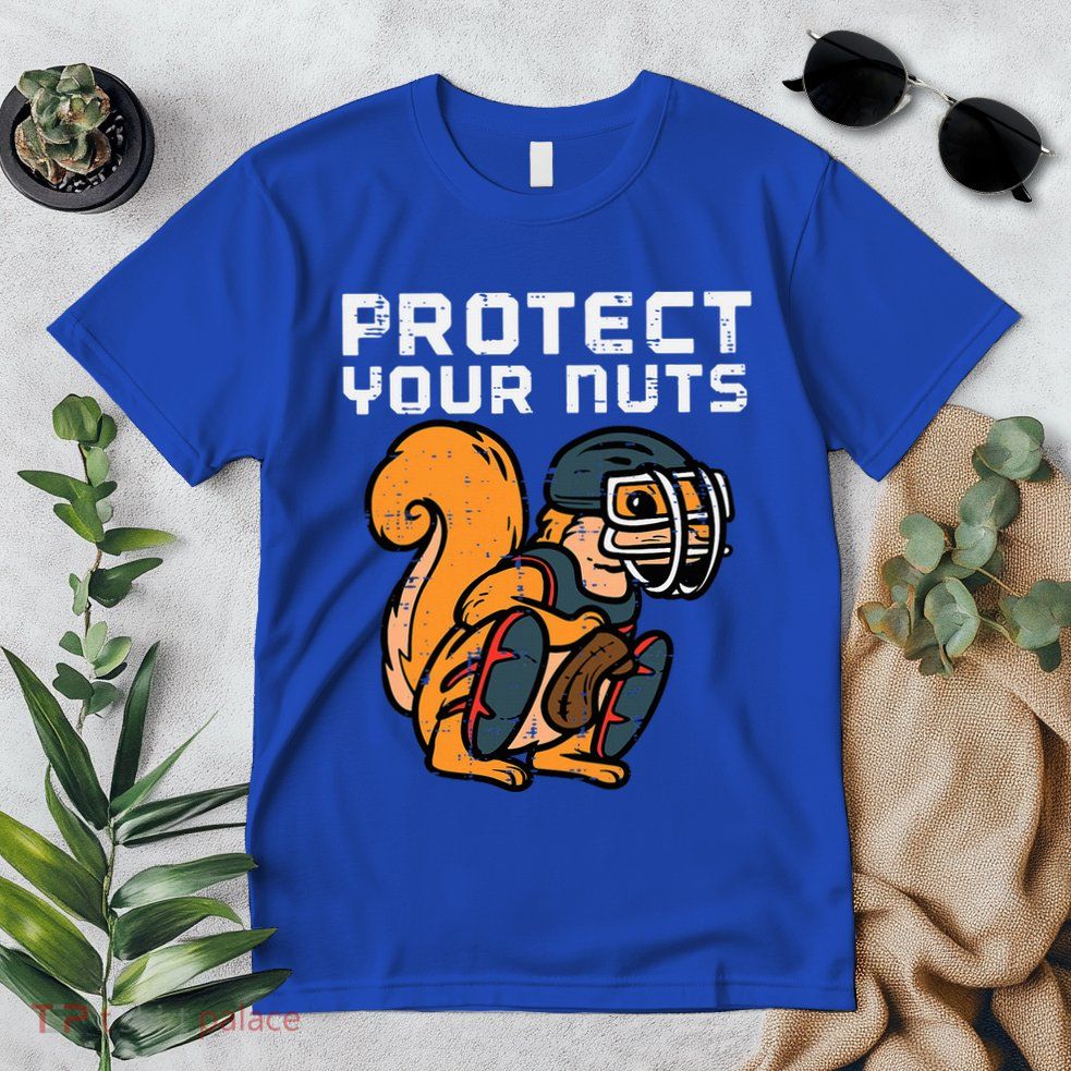 Squirrel Baseball Catcher Protect Your Nuts Premium T-Shirt