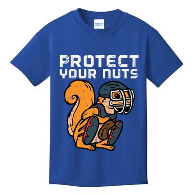 Squirrel Baseball Catcher Protect Your Nuts Kids T-Shirt