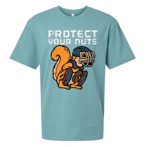 Squirrel Baseball Catcher Protect Your Nuts Sueded Cloud Jersey T-Shirt