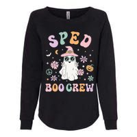 SPED Boo Crew Halloween Floral Ghost Special Ed SPED Teacher Womens California Wash Sweatshirt