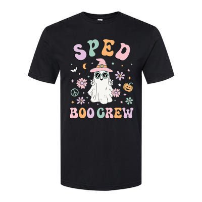 SPED Boo Crew Halloween Floral Ghost Special Ed SPED Teacher Softstyle® CVC T-Shirt