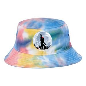 Santa Bigfoot Christmas Rock Roll Sasquatch Believe Xmas Tie Dye Newport Bucket Hat