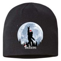 Santa Bigfoot Christmas Rock Roll Sasquatch Believe Xmas Sustainable Beanie