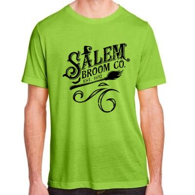 Salem Broom Co Est 1692 Funny Halloween Witch Quote Graphic Gift Adult ChromaSoft Performance T-Shirt