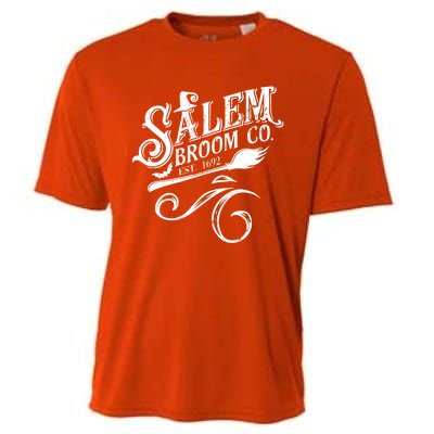 Salem Broom Co Est 1692 Funny Halloween Witch Quote Graphic Gift Cooling Performance Crew T-Shirt