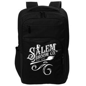 Salem Broom Co Est 1692 Funny Halloween Witch Quote Graphic Gift Impact Tech Backpack