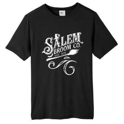 Salem Broom Co Est 1692 Funny Halloween Witch Quote Graphic Gift Tall Fusion ChromaSoft Performance T-Shirt